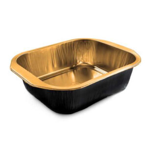Vaschetta Premium Rettangolare oro - nero